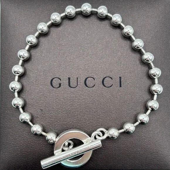 Gucci Sterling Silver Ball Chain #234607G11B - Picture 2 of 11